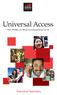 Universal Access. How Mobile can Bring Communications to All. Executive Summary