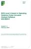 BCS Level 4 Award in Operating Systems (Cyber Intrusion Analyst) Syllabus 603/2894/0