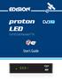 proton LED User s Guide Full HD Sat Receiver FTA proton proton