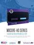 MXCORE-HD SERIES. Expandable High-Definition Video Matrix up to 32x32