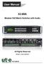 User Manual X2-88A. Modular 8x8 Matrix Switcher with Audio. All Rights Reserved.   Version: X2-88A_2015V2.5
