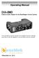 Operating Manual DXA-BMD Passive Audio Adapter for the BlackMagic Cinema Camera