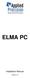 ELMA PC. Installation Manual. Version 3.0