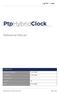 PtpHybridClock. Reference Manual. Product Info. Product Manager. Author(s) Reviewer(s) - Version 1.0. Date Sven Meier.