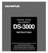 DIGITAL VOICE RECORDER DS-3000 INSTRUCTIONS