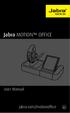 Jabra MOTION OFFICE. User Manual. jabra.com/motionoffice