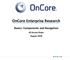OnCore Enterprise Research. Basics: Components and Navigation