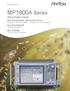 MP1800A Series Signal Quality Analyzer MU182020A/40A, MU182021A/41A 25 Gbit/s 1ch MUX/DEMUX, 25 Gbit/s 2ch MUX/DEMUX