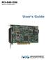 PCI-DAS1200 Multifunction Analog & Digital I/O User's Guide