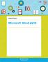 Graded Project. Microsoft Word 2016