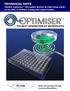 TECHNICAL NOTE NEXT GENERATION OF MICROPLATES TN0004: Optimiser Microplate System (ELISA) the BMG FLUOStar. Omega Microplate
