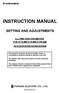 INSTRUCTION MANUAL SETTING AND ADJUSTMENTS FCR-2119-BB/2129-BB/2139S-BB/ 2819/2829/2839S/2829W/2839SW