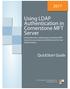 Using LDAP Authentication in Cornerstone MFT Server