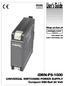 User s Guide. idrn-ps-1000 UNIVERSAL SWITCHING POWER SUPPLY Compact DIN-Rail 24 Volt USA. Shop on line at.