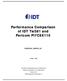 Performance Comparison of IDT Tsi381 and Pericom PI7C9X110
