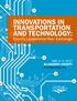INNOVATIONS IN TRANSPORTATION AND TECHNOLOGY: County Leadership Peer Exchange