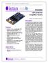 intan intan RHD Channel Amplifier Board RHD Channel Amplifier Board Description Features Applications TECHNOLOGIES, LLC