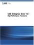SAS Enterprise Miner High-Performance Procedures