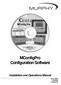 MConfigPro Configuration Software. Installation and Operations Manual Section 50