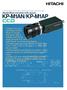 FOR MACHINE VISION AND OTHER INDUSTRIAL APPLICATIONS Hitachi Black and white CCD camera KP-M1AN/KP-M1AP
