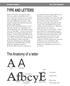 ASerif. AfbcyE TYPE AND LETTERS