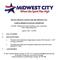 SPECIAL MEETING AGENDA FOR THE MIDWEST CITY CAPITAL PROJECTS COUNCIL COMMITTEE