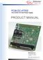 PRODUCT MANUAL. PCM-DC-AT500 +5V DC/DC PC/104 Power Supply. WinSystems. WinSystems, Inc. 715 Stadium Drive Arlington, TX 76011