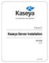 Kaseya 2. User Guide. Version 6.0