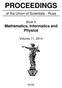 PROCEEDINGS. of the Union of Scientists - Ruse. Book 5 Mathematics, Informatics and Physics. Volume 11, 2014 RUSE