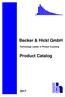 Becker & Hickl GmbH. Technology Leader in Photon Counting. Product Catalog