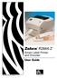 R2844-Z Smart Label Printer and Encoder. Zebra. User Guide. Part # Rev. A