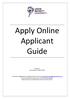 Apply Online Applicant Guide