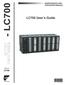 MAINTENANCE AND OPERATION MANUAL. LC700 User s Guide LC700 FOUNDATION L C H W M E