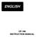 ENGLISH CP-180 INSTRUCTION MANUAL