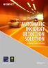AUTOMATIC INCIDENT DETECTION SOLUTION