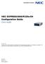 NEC EXPRESS5800/R320a-E4 Configuration Guide