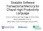 Scalable Software Transactional Memory for Chapel High-Productivity Language