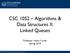 CSC 1052 Algorithms & Data Structures II: Linked Queues