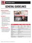 GENERAL GUIDELINES 2018 DIGITAL SPECS IMPORTANT INFORMATION FUNCTIONALITY TIMELINES AND DELIVERY
