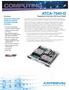 ATCA-7540-D Data Sheet Bladed server platform with flexible I/O connectivity and ultimate processing performance