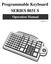 Programmable Keyboard SERIES 8031 S
