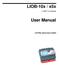 LIOB-10x / x5x. User Manual. L-IOB I/O Module. LOYTEC electronics GmbH
