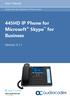 445HD IP Phone for Microsoft Skype for Business