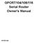 GPORT104/108/116 Serial Router Owner's Manual