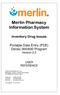 Merlin Pharmacy Information System