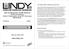 LINDY No , The modular LINDY KVM Switch series U8/16 English User Manual About this manual