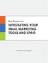 INTEGRATING YOUR  MARKETING TOOLS AND SPIRO