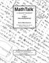 MathTalk. using. Dragon NaturallySpeaking. Pre-algebra, Algebra, Trig, Calculus Statistics, Graphing, etc. 1116