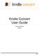 Kindle Convert User Guide