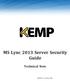 MS Lync 2013 Server Security Guide. Technical Note